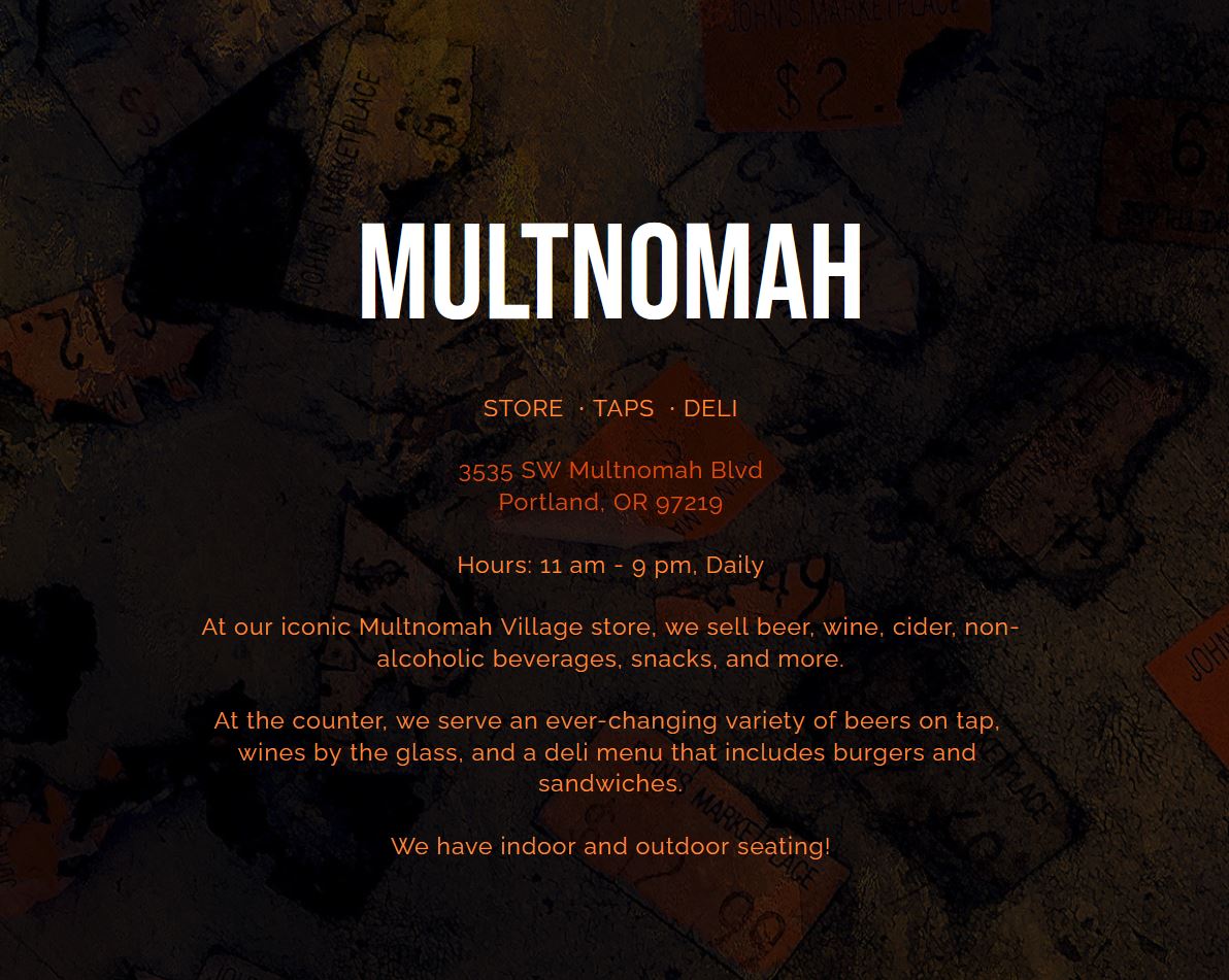 Three Feathers Wine Pour at John's Markeplace in Multnomah Village.