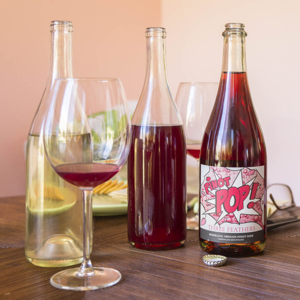 Three Feathers 2022 Pinot POP barrel tasting