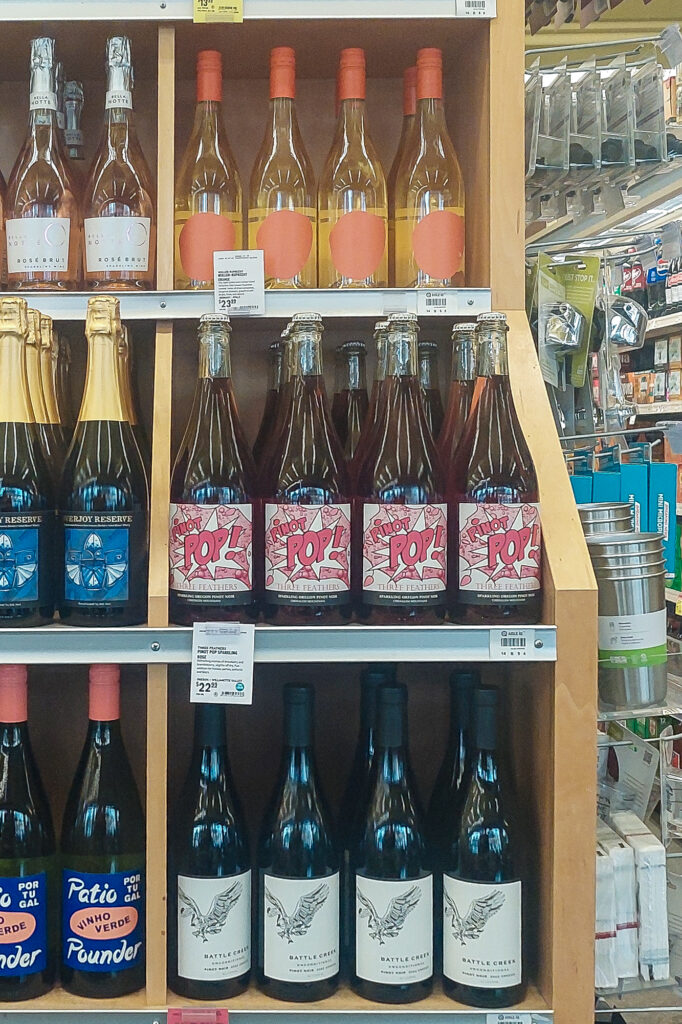 Three Feathers Pinot POP at New Seasons Valentines Special