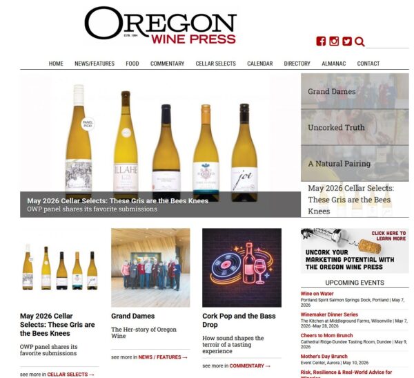 Our Pinot Gris 2024 selected by Oregon Wine Press!